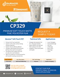 CP329 50 Gauge Premium Soft Touch Matte PVdC Polyester Film